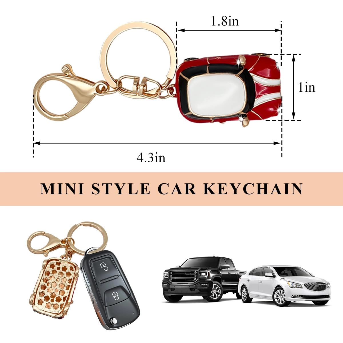 Car Model Rhinestone Keychain