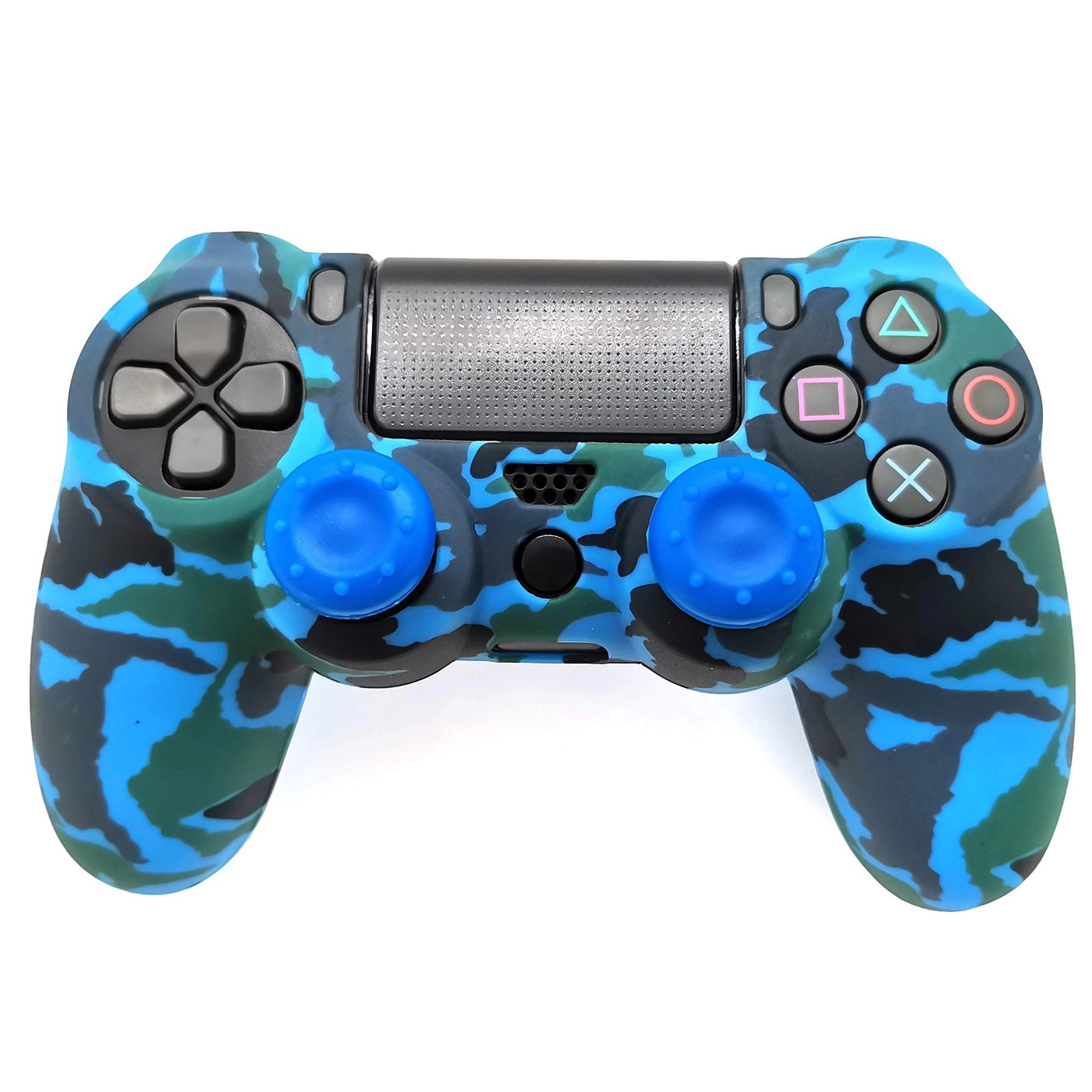 Silicone Skin Cover for Ps4 Controller - Blue camouflage