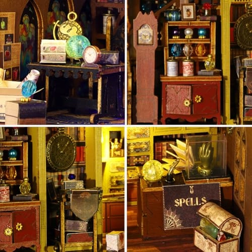 Miniature Dollhouse Kit - Mechanical Aesthetic Design 27.48 x 22.48 x 29.18 cm