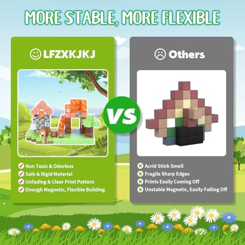 Magnetic Building Blocks (Building Toys-001) - Forest