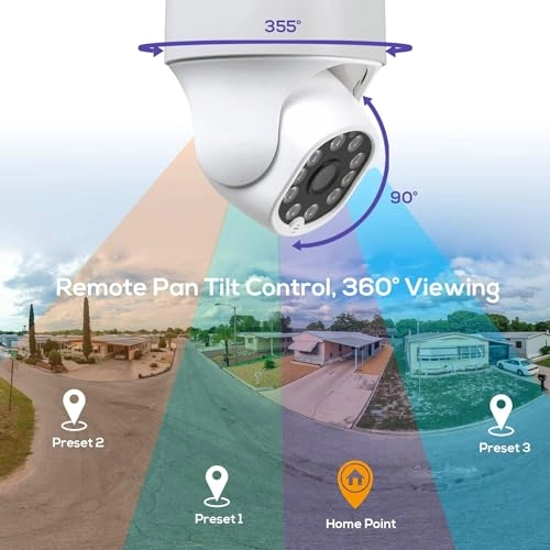 10 Channel Wireless Security PTZ Camera System - 4pcs 10 5MP