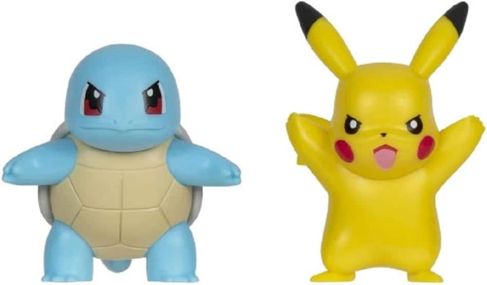 Jazwares Pikachu - Pokémon - 2-Inch + Squirtle - Pokémon