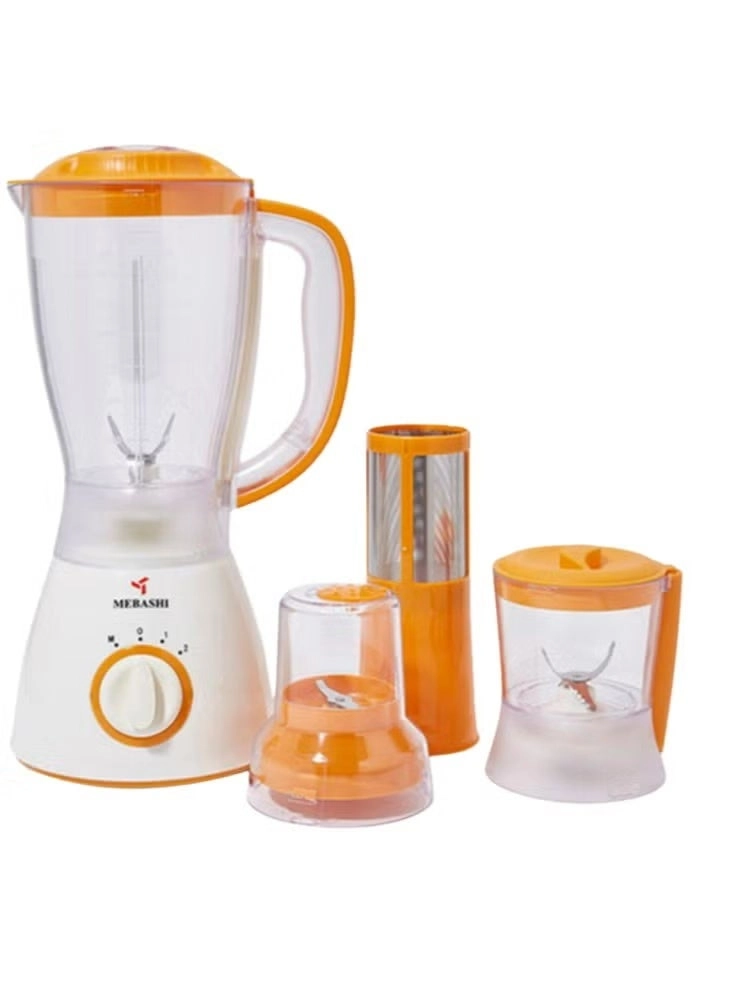 Mebashi ME-BL1002OR - 4-in-1 Blender Stainless Steel Blade Pulse & 2-Speed Control