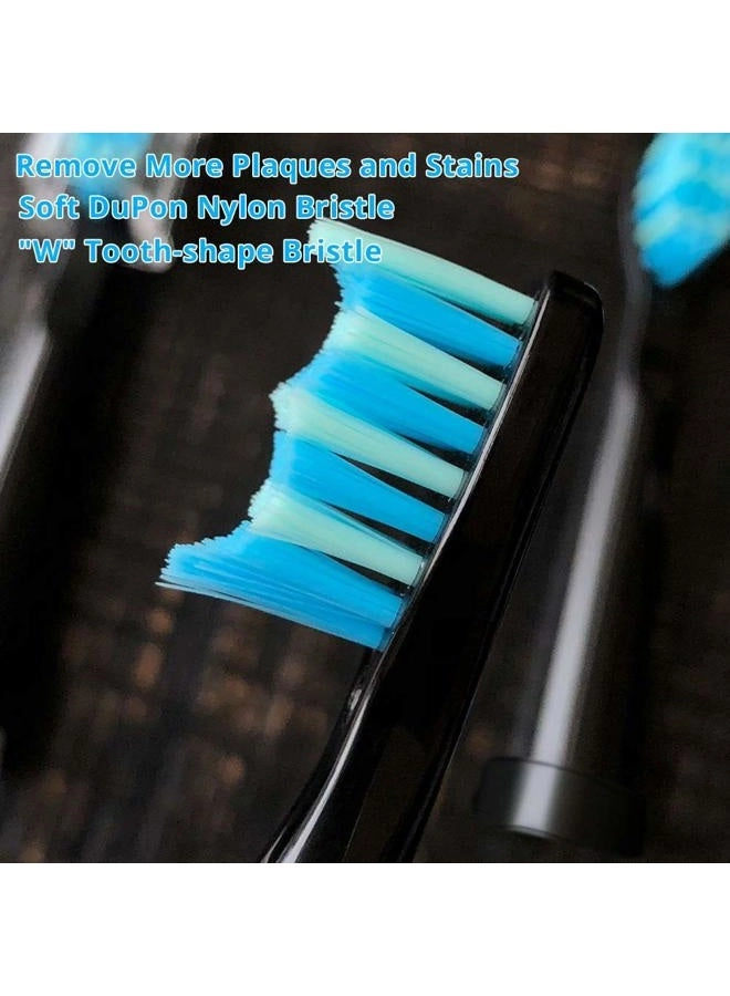 Electric Toothbrush Replacement Heads - 5 Count Black