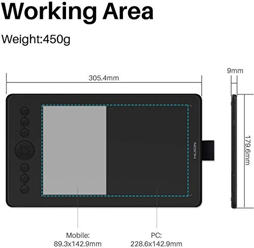 Inspiroy Ink - 305 millimeter x 180 millimeter 8192 pressure sensitivity