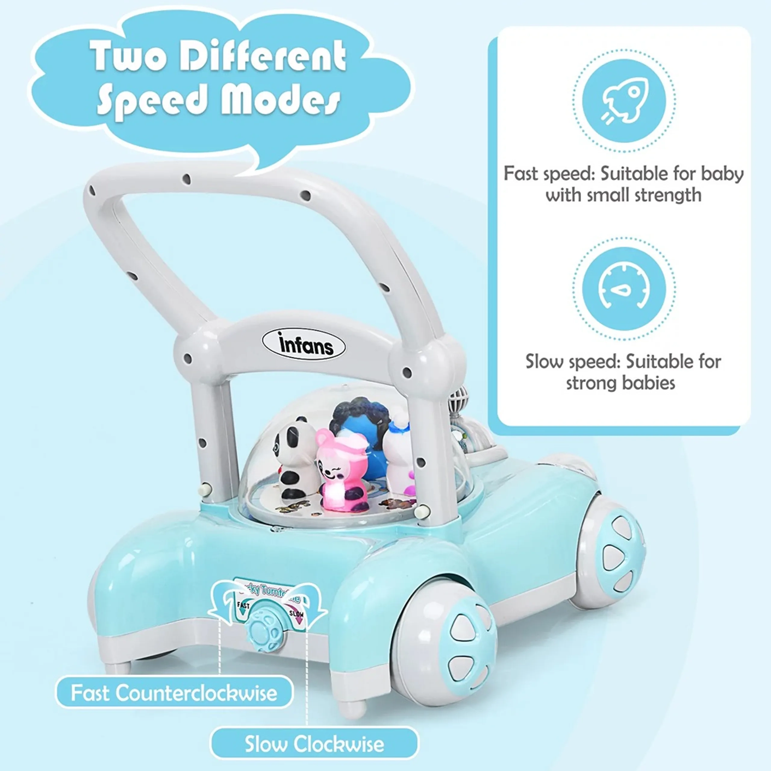 Baby Walker - Pink 1 to 3 years