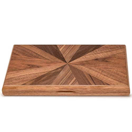 Wood Inlay Backgammon Game Set - Brown Acrylic