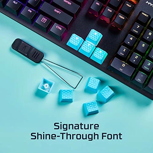 Rubber Keycaps - 19 Key Set Pink