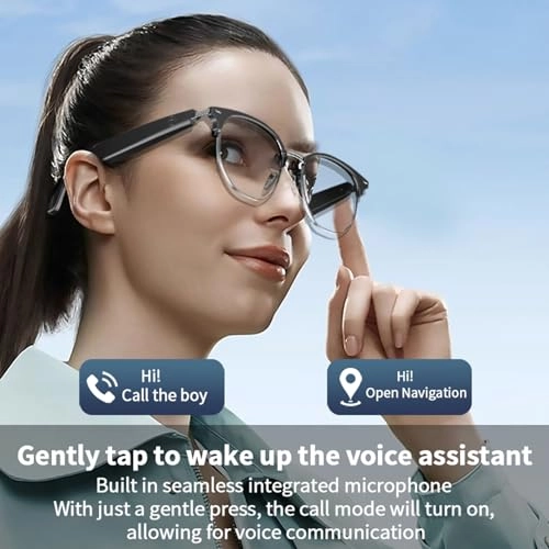 Smart Bluetooth Glasses - Bluetooth 5.4 Silver
