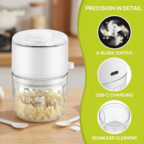 Electric Kitchen Chopper - 350ml Battery Powered
