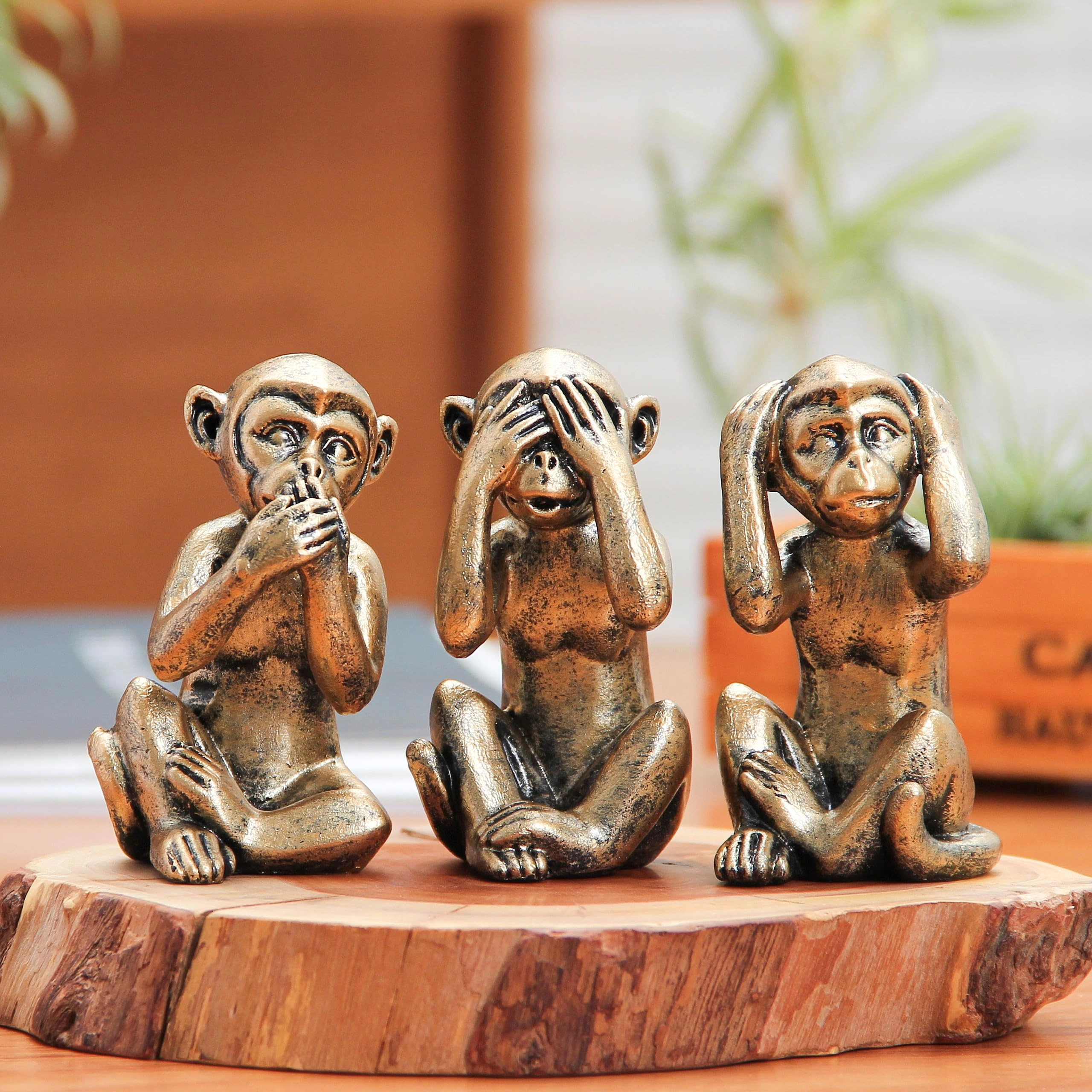 3 Wise Monkeys - Resin