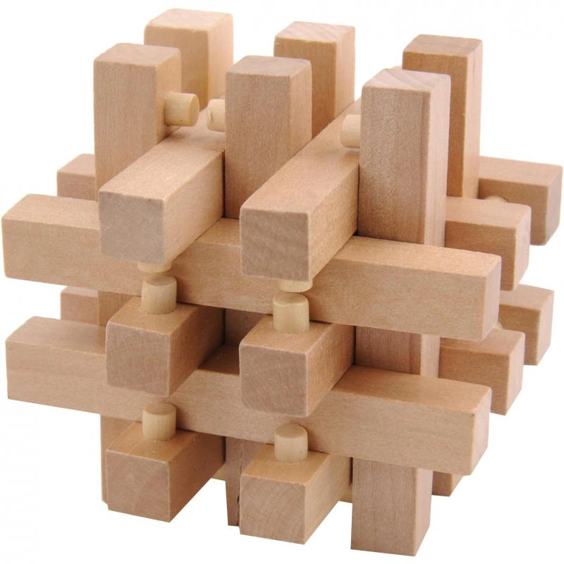 X 3 Lock 3D Wooden Puzzle (MT68555)