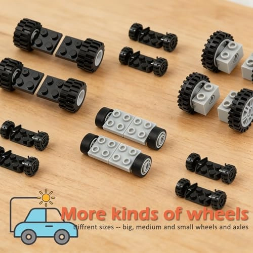Wheels and axles - 120 pieces