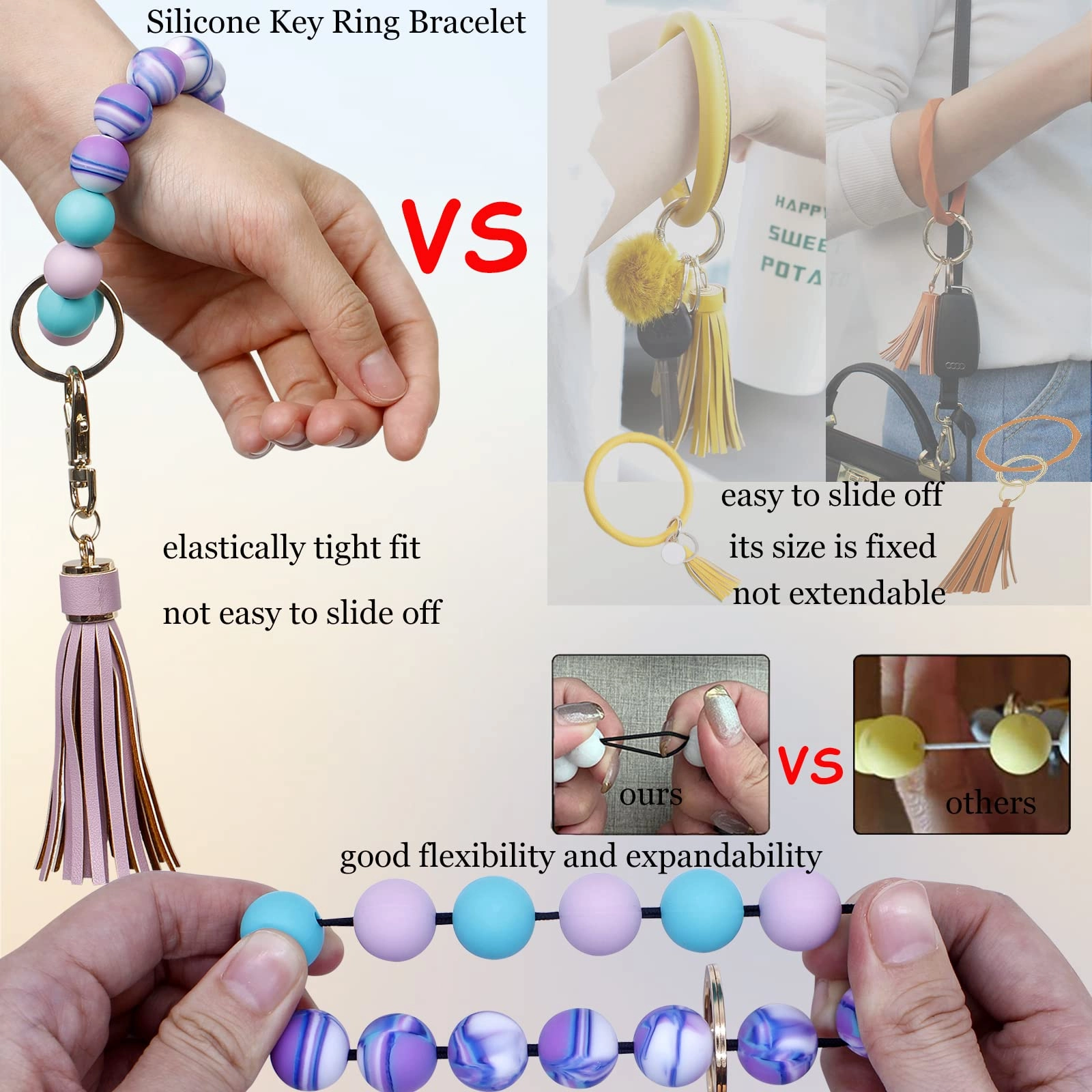 Key Ring Bracelet - Car