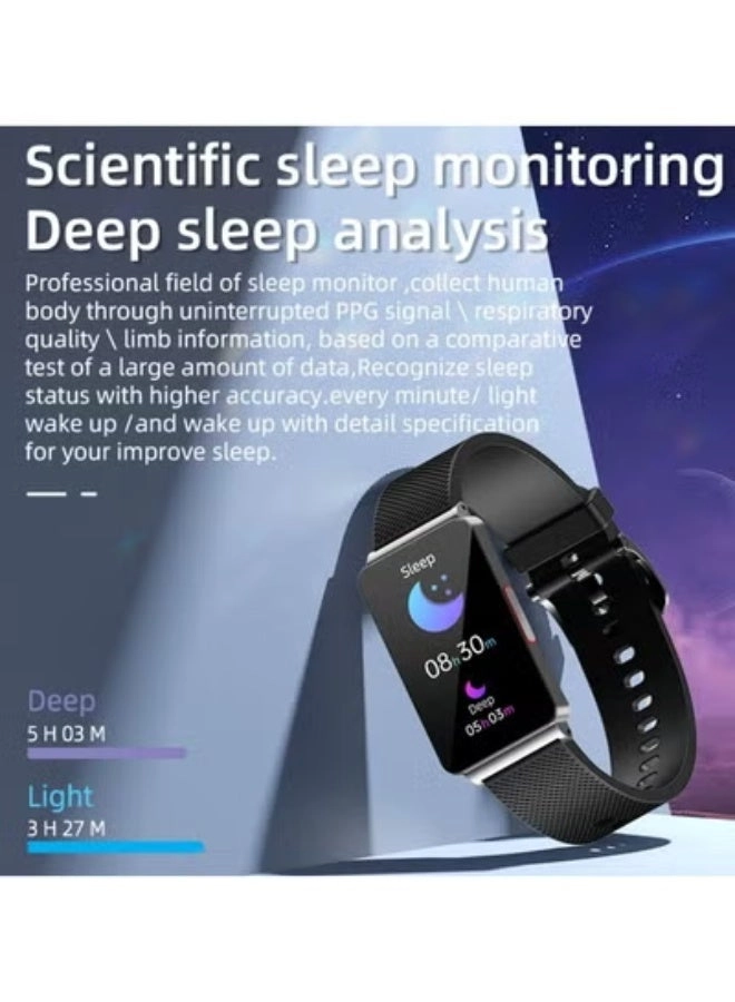 Glucose Monitoring Smart Watch - ECG Bluetooth Call SpO2