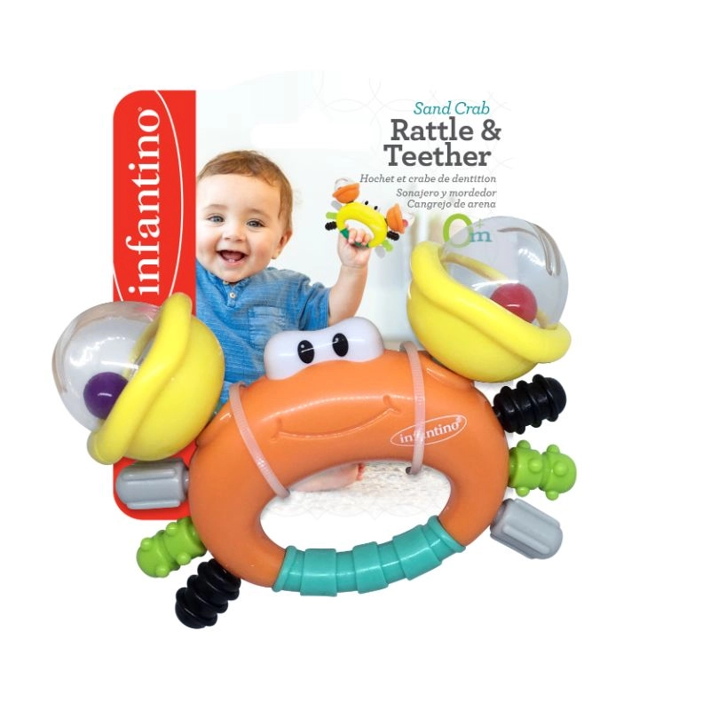 Sand Crab Rattle & Teether - Suitable for 0-18 months