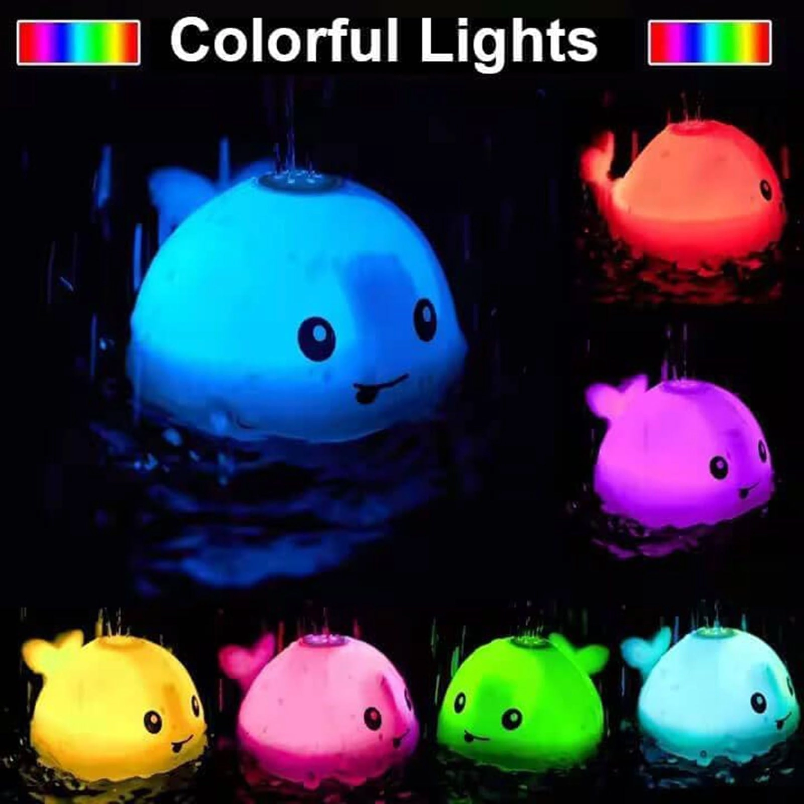 Toddla Whale - Sprinkler Light Up