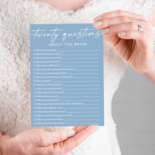 Bridal Shower Games Cards - 25 pieces Adult