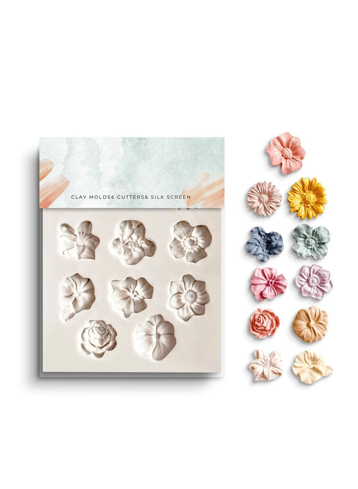 Barakah Silicone Flower Clay Molds - Daisy Rose Sunflower