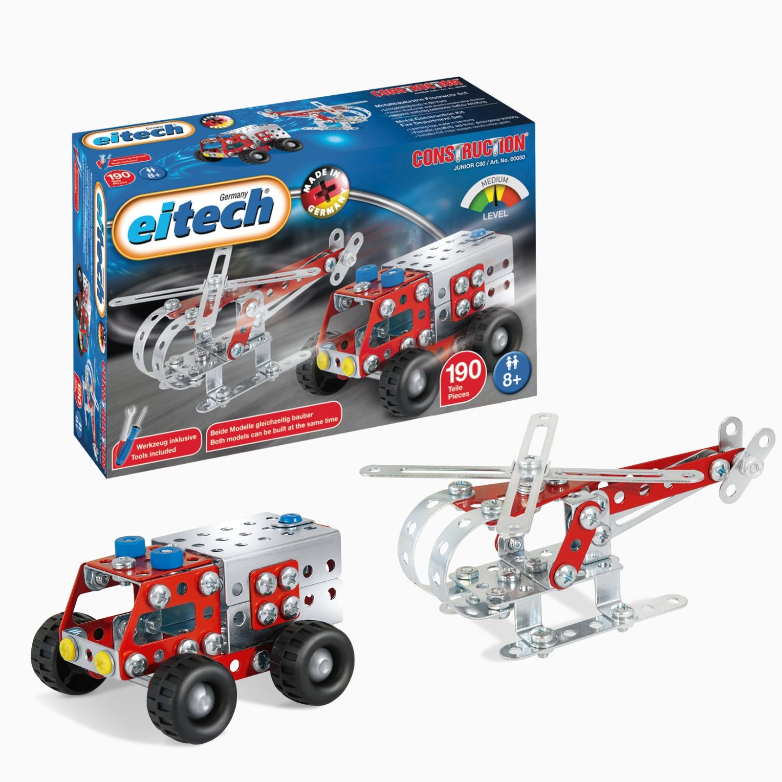 Construction - Firefighters set - 2-in-1 190 pcs for ages 7+