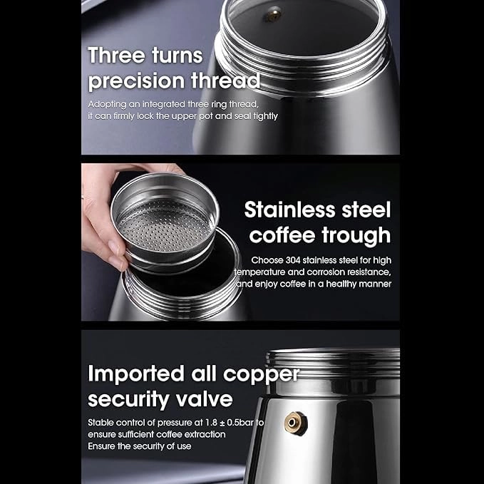 Moka Pot - Visible Pot Body Stovetop