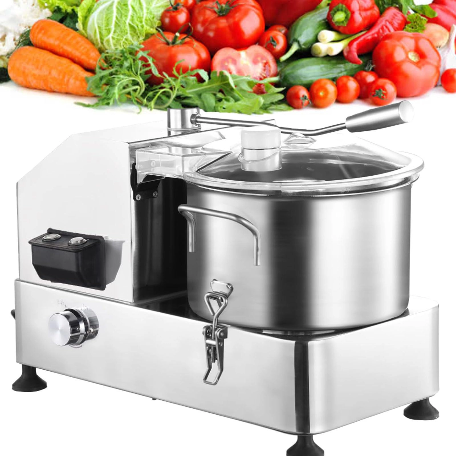 AzureVista Commercial Food Processor - 6L 2000W