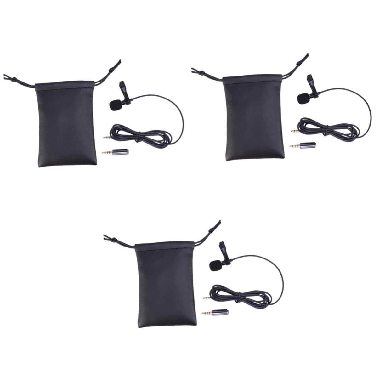 OSALADI Lavalier Lapel Microphone Wireless Microphone 3pcs