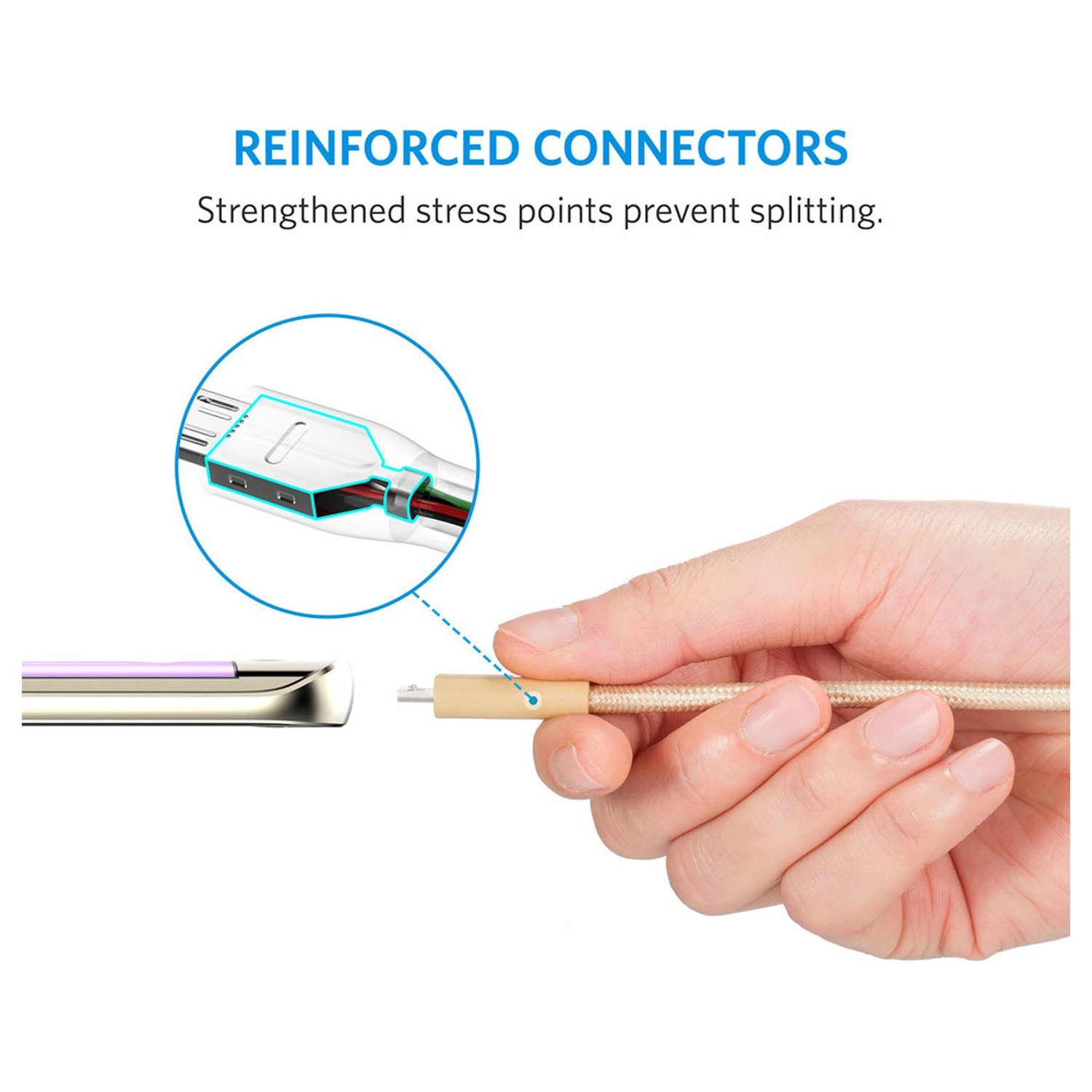 PowerLine+ Micro USB Cable Micro USB to Type A 0.9m
