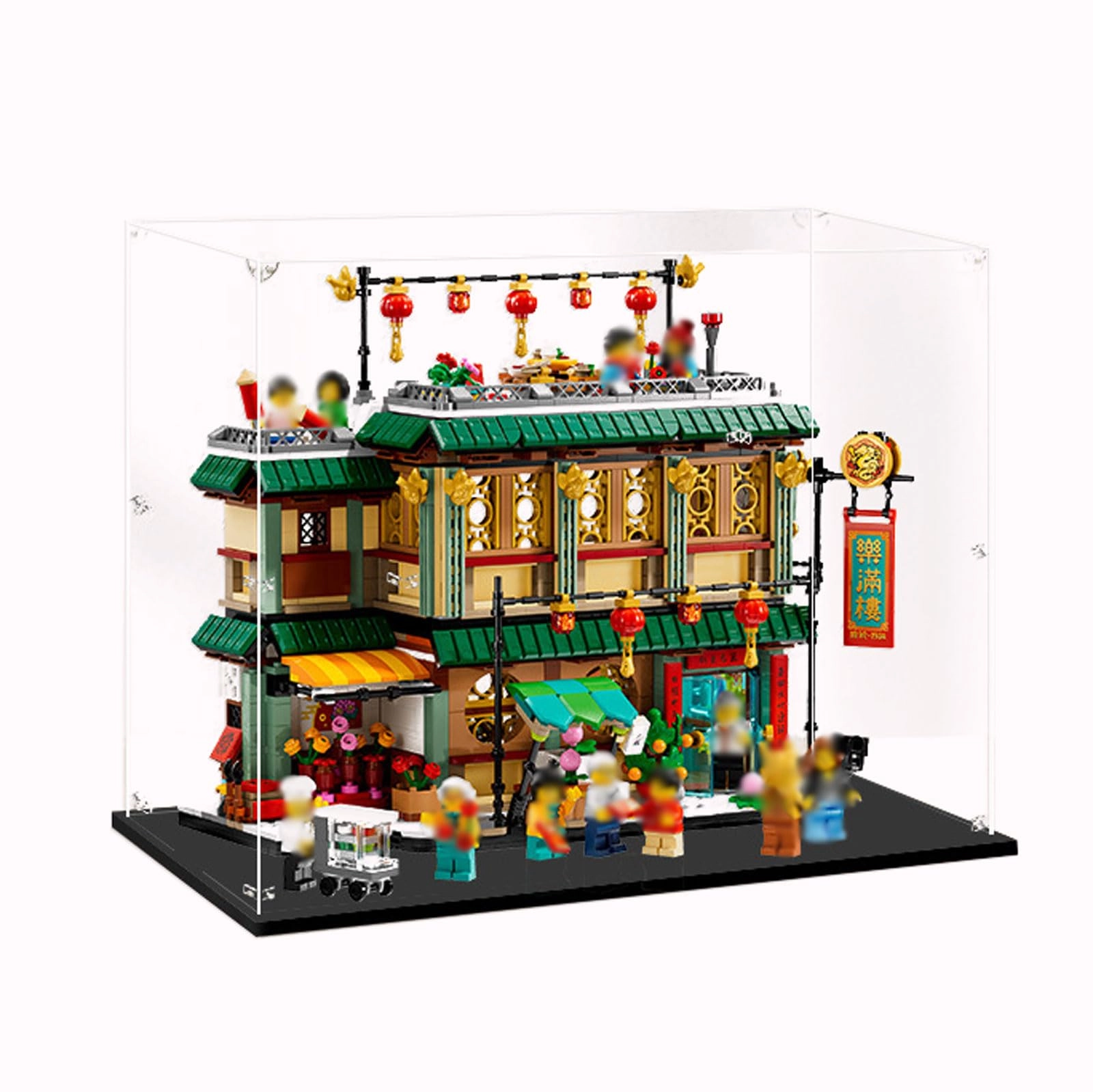 TIANQING Acrylic Display Case for Lego 80113 - 35*20*30 cm 2MM/3MM