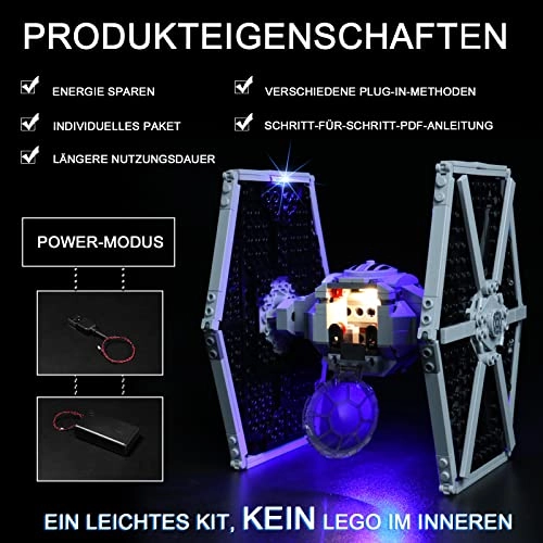 LED Light Set Compatible with LEGO 75300 Imperial TIE Fighter - ABS 5V