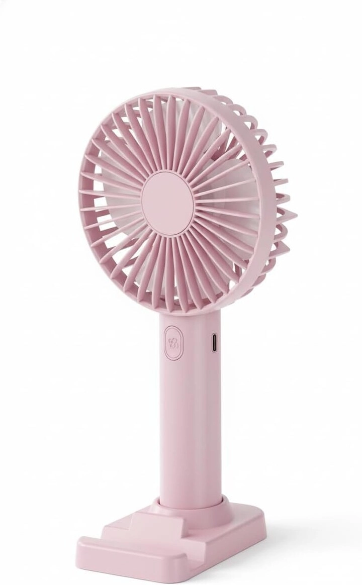 FITTO USB Rechargeable Desktop Fan - Assorted Colors Compact and lightweight
