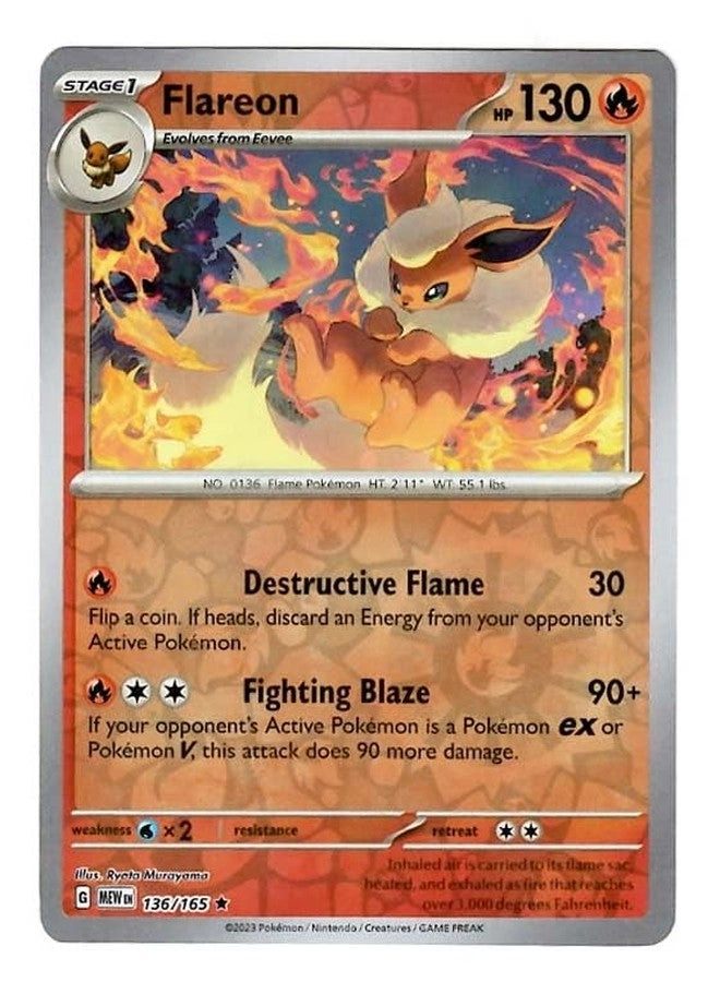 Pokémon Flareon 136/165 151