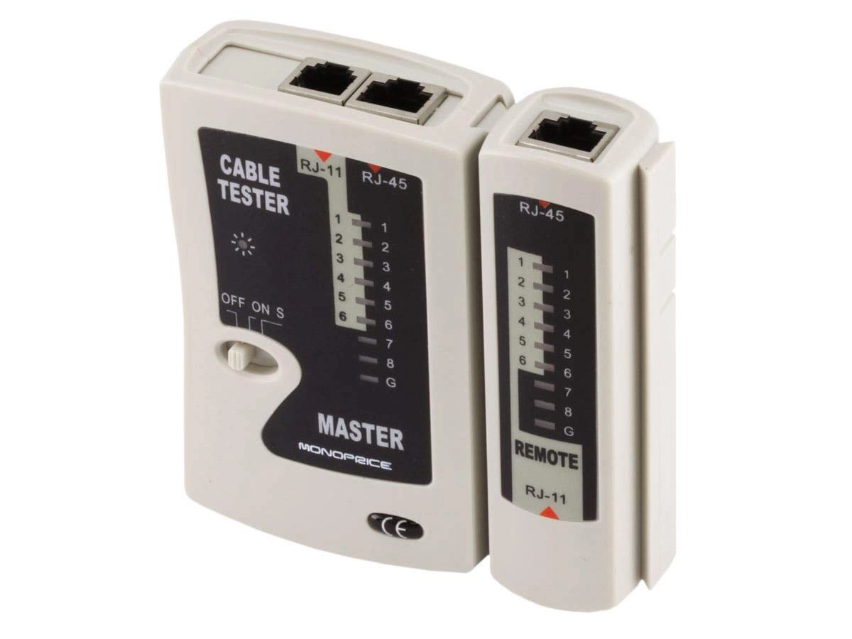 Monoprice Modular Plug Tester - RJ-11 and RJ-45
