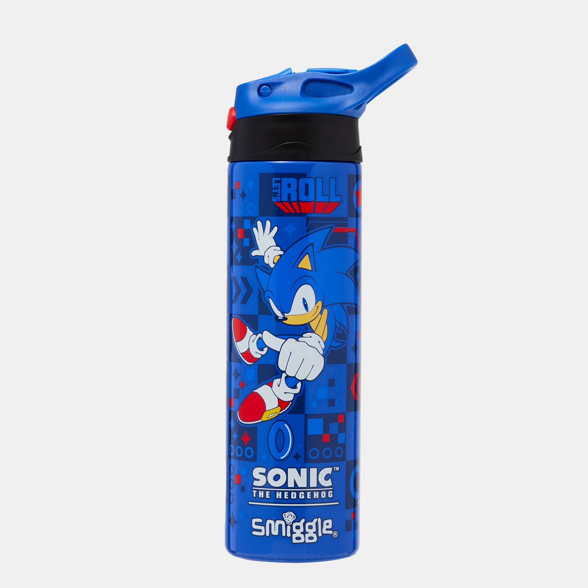 Smiggle Sonic Insulated Bottle Flip Straw 520 ml