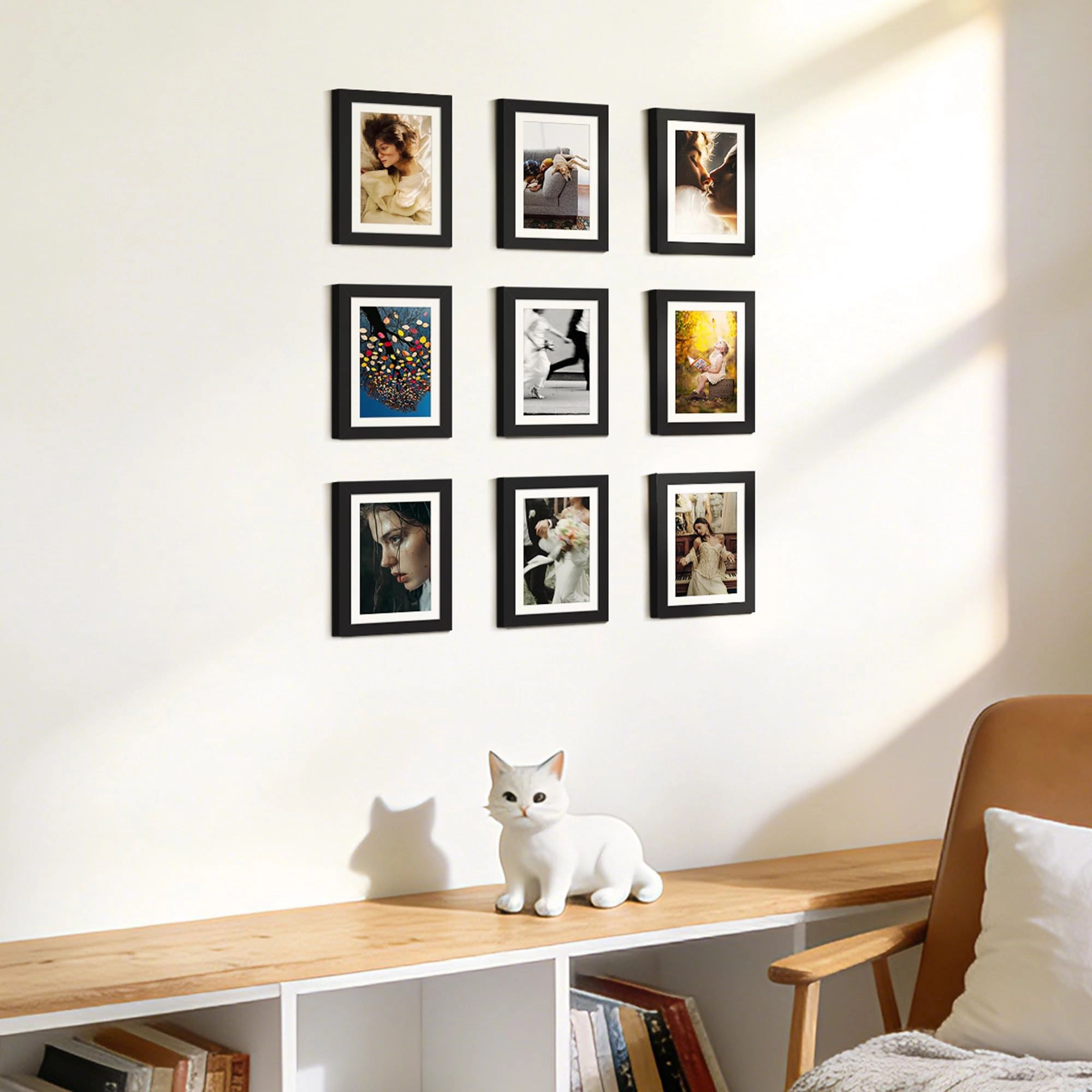 10 Pack Picture Frames - 8x10, 5x7, 4x6