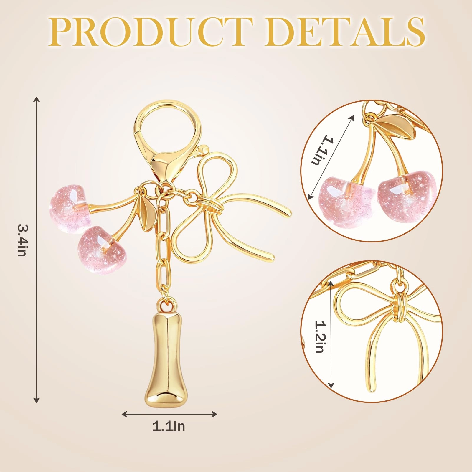Initial P Keychain - Letter