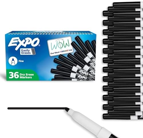 EXPO Fine Tip Dry Erase Markers - Black