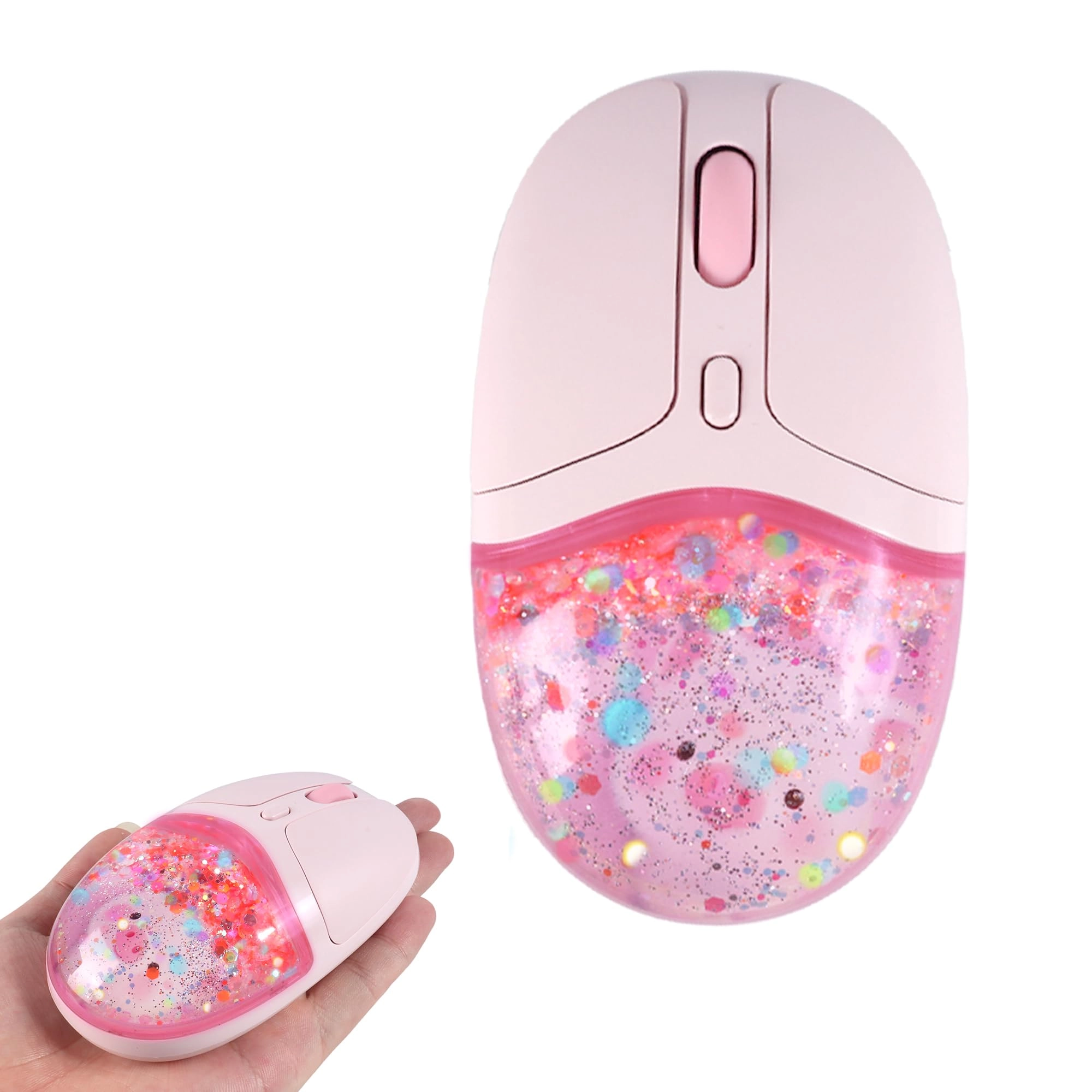 NOLIEE Aqua Mouse with Liquid Quicksand Sequins - Bluetooth USB