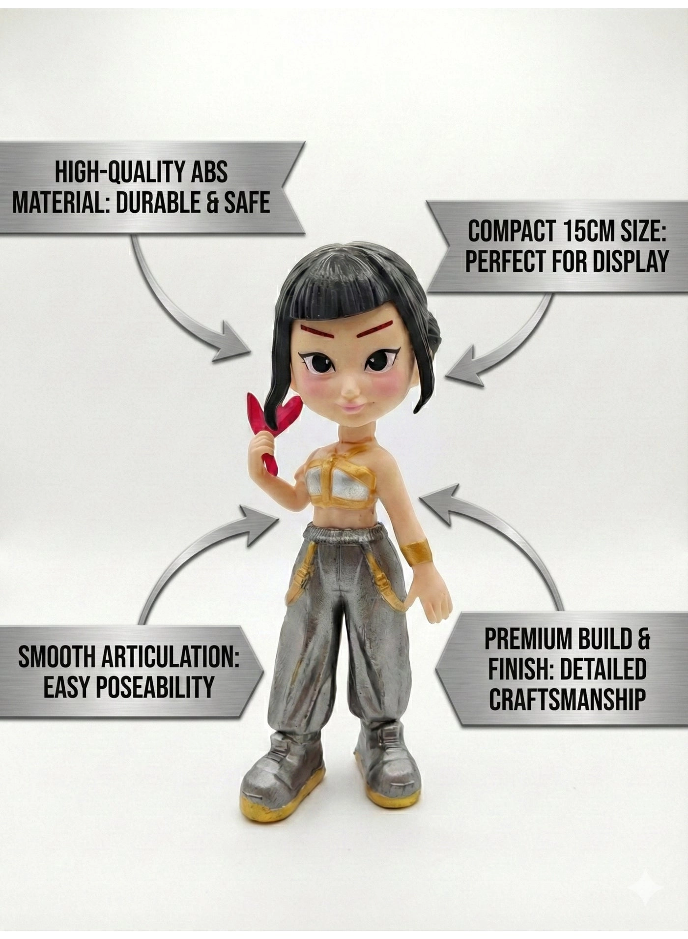 Rumi/Mira/Zoey - Demon Slayer - K-Pop Dancer - Demon Hunters Edition (15 cm) (R1109)