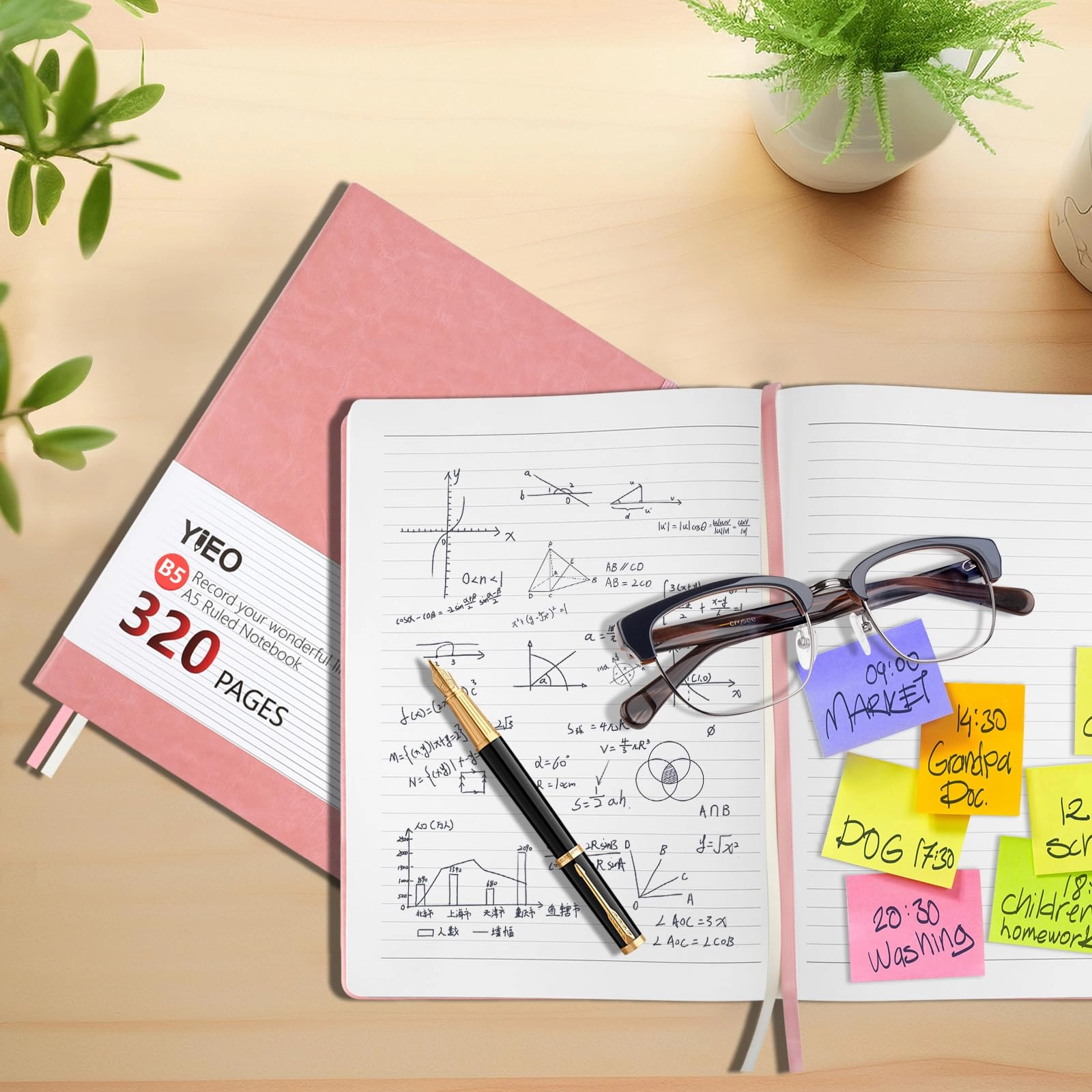 Notebook B5 Hardcover - Lined 320 Pages