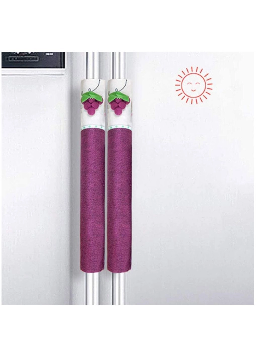 Refrigerator Door Handle Covers - 2pcs 27x13x2cm cotton fabric