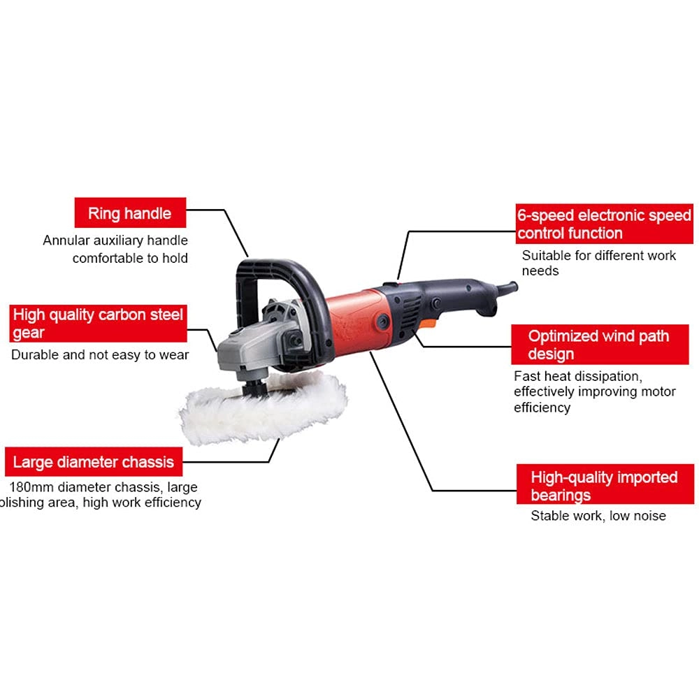 Electric Car Polisher - 1200W 180mm