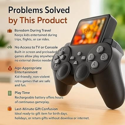 Game Box 400 in 1 - 3 Inch Color Screen Rechargeable Battery AV Output