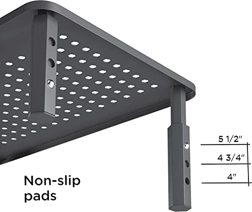 Back Saver Monitor Stand - 2 Pack Hexagonal Steel
