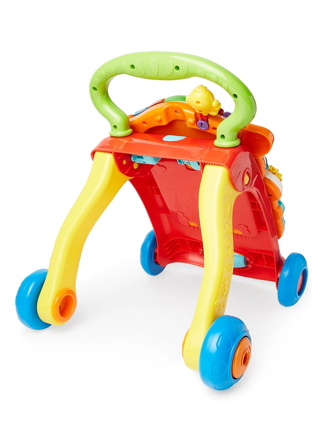 First Steps Baby Walker - Pink/Blue/Yellow 12 Months