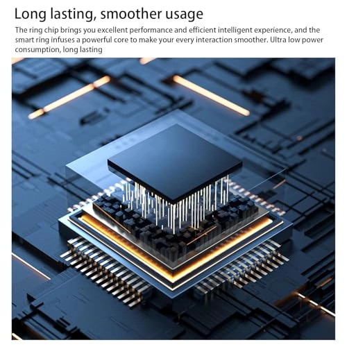 Smart Fitness Ring - Blue IP68 Water Resistant 7 Days