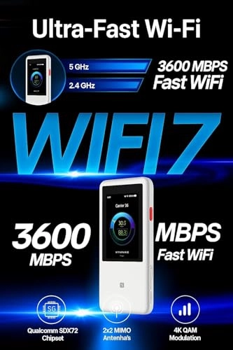U60 Pro - 5G WiFi 7 3600Mbps