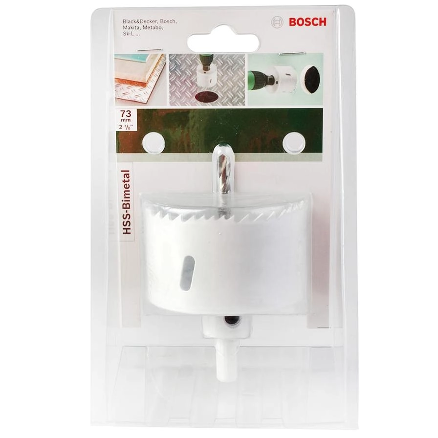 Bosch HSS Bi-Metal Hole Saw - 73 millimeter wood and metal