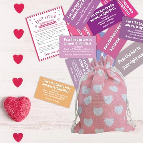 Pass The Bag Game - Adult 44 Tip Cards & 1 Pass Bag