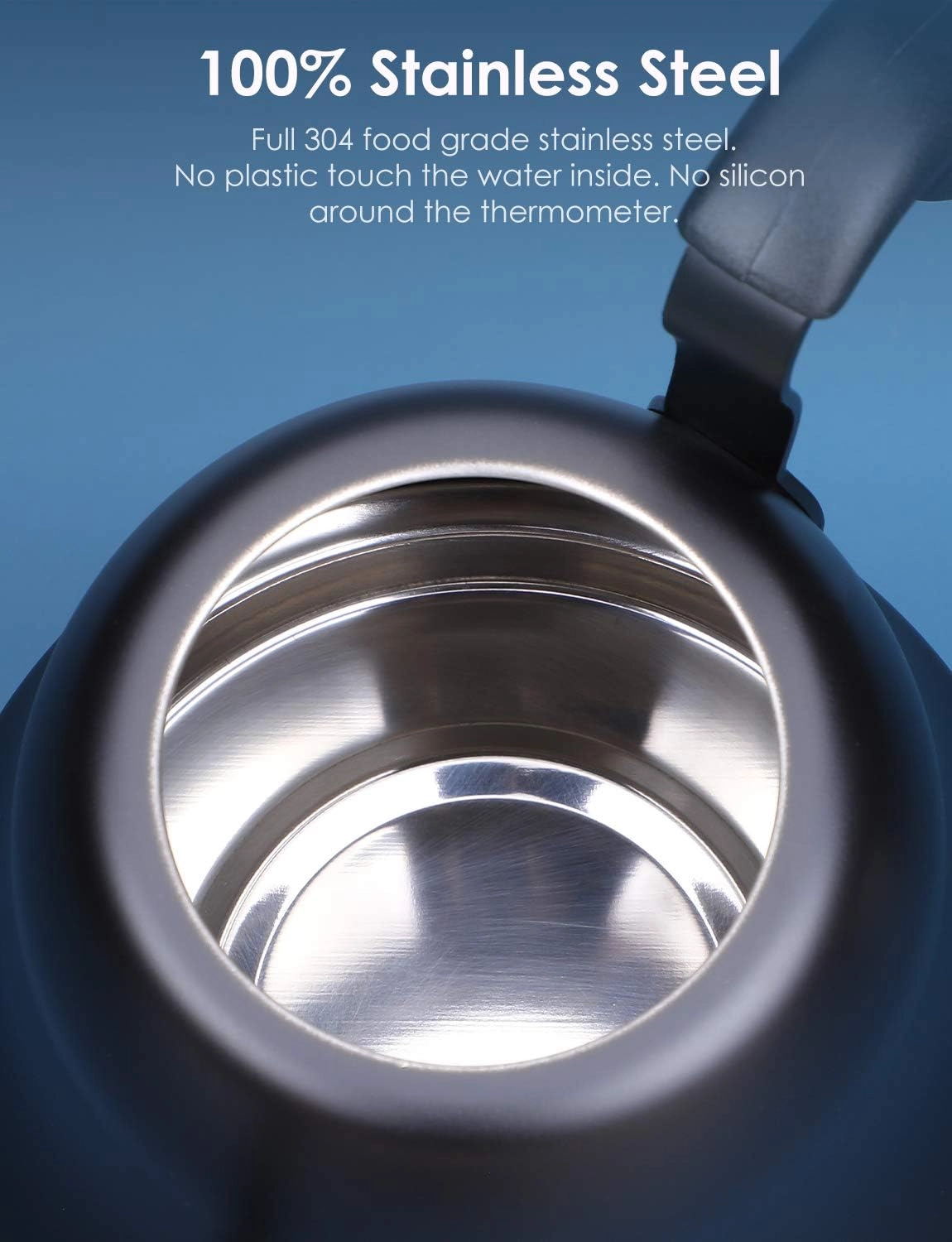 Tea Kettle with Thermometer - 0.8 Liters